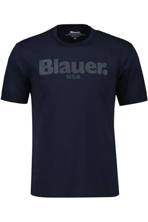 Blauer T-shirt Bourne maniche corte con logo
