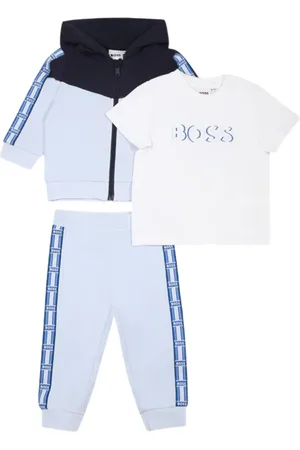 HUGO BOSS Completo felpa pantaloni e T-shirt bianco