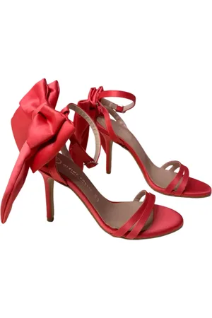 DIVINE FOLLIE Sandali alti satin con fiocco