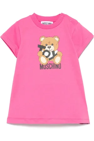 Moschino Abito manica corta con stampa orsetto Toy