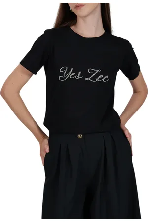 YES-ZEE Yes Zee T-shirt manica corta con logo gioiello