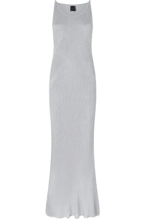 Pinko Abito Nelson in maglia traforata lurex argento