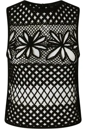 Pinko Top crochet traforato Gonzano