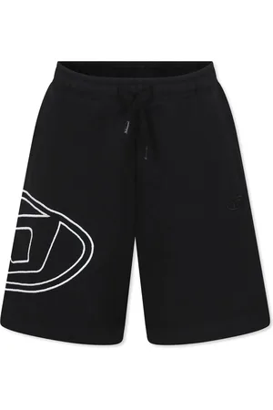 Diesel Shorts in felpa con maxi logo iconico
