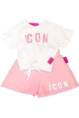 Icon Brand Completo T-shirt e shorts bianco