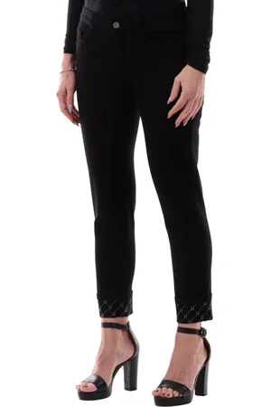 Liu Jo Jeans skinny Monroe con risvolto strass