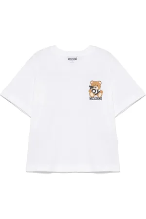 Moschino T-shirt maxi a manica corta con orsetto