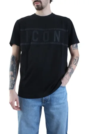 Icon Brand T-shirt maniche corte in jersey con borchie
