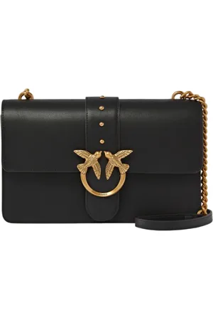 Pinko Borsa Love Bag One Classic in pelle color oro