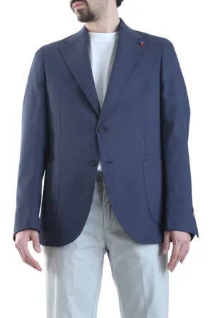 MULISH Giacca blazer monopetto con trama spigata