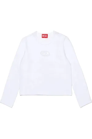 Diesel T-shirt manica lunga con logo iconico