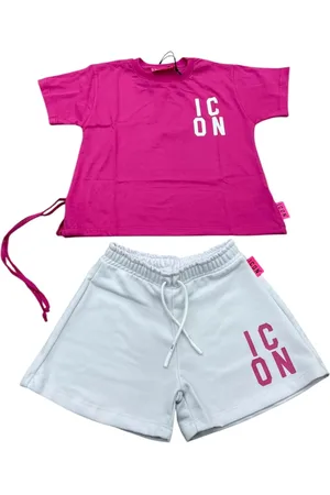 Icon Brand Completo T-shirt e shorts bianco