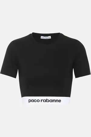 Paco rabanne Top cropped in jersey stretch
