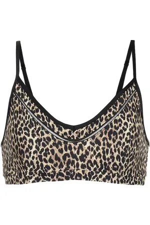 The Upside Top sportivo a stampa leopardata