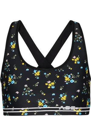 Adam Selman Sport Top sportivo Cross-Back a stampa floreale