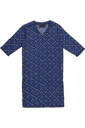 Mini Rodini Abito Flower Check in cotone a quadri
