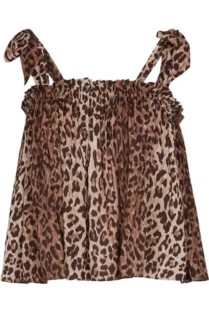 RIXO London Camisole Pamala con stampa leopardata