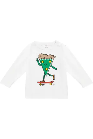 Stella McCartney Baby - Top Pizza Skater in cotone con stampa