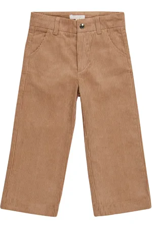 Chloé Chloé Kids Pantaloni a gamba dritta in velluto a coste