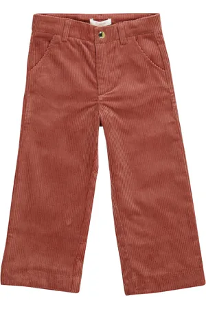 Chloé Chloé Kids Pantaloni a gamba dritta in velluto a coste