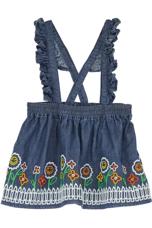 Stella McCartney Baby - Gonna di jeans con ricamo