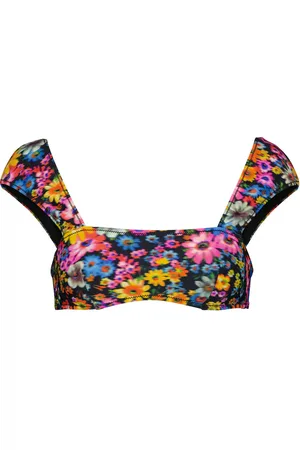 Stella McCartney Top bikini con stampa floreale