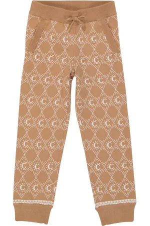 Chloé Chloé Kids Pantaloni sportivi in jacquard di cotone