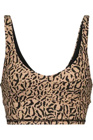 The Upside Top sportivo Candice con stampa leopardata
