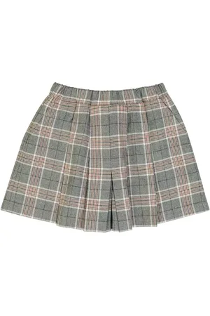 PAADE Skort in cotone e cashmere a quadri