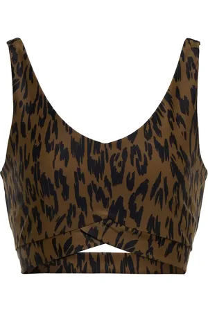 The Upside Top sportivo Bowie con stampa leopardata