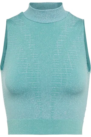 Wolford Top cropped Shiny Grid