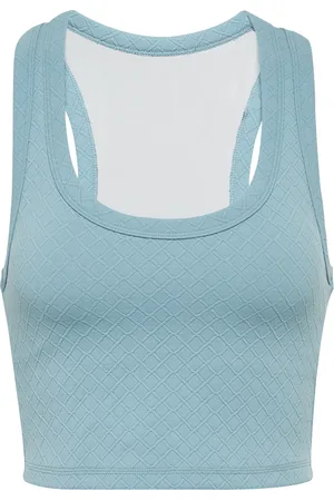 The Upside Top cropped Palma Leandra in jacquard