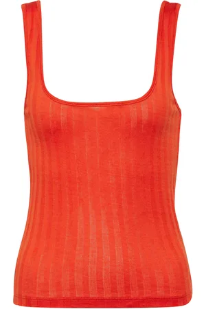 Vince Tank top in cotone a coste