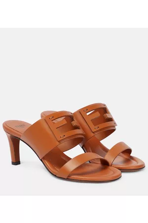 Fendi Donna Sandali - Sandali Signature in pelle