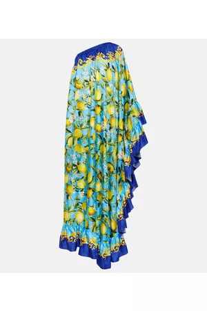 Dolce&Gabbana Esclusiva Mytheresa - Abito lungo in twill di seta monospalla