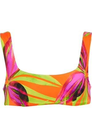 Louisa Ballou Top bikini Scoop con stampa