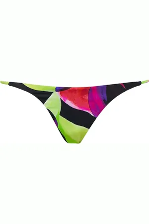 Louisa Ballou Slip bikini a vita bassa con stampa