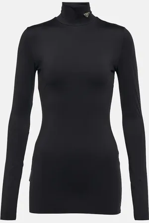 Prada Lupetto in jersey con logo