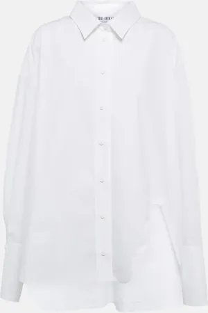 The Attico Camicia asimmetrica in popeline di cotone