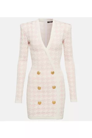 Balmain Miniabito in spugna pied-de-poule
