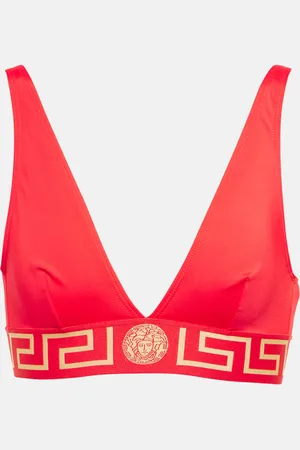 VERSACE Top bikini Greca Border