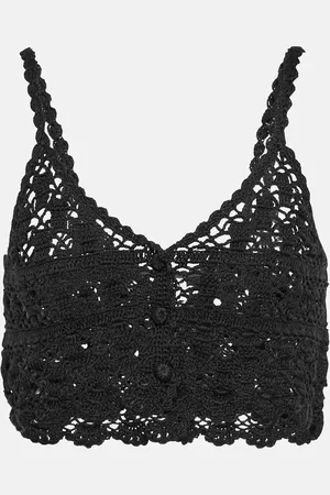 ANNA KOSTUROVA Top cropped in cotone