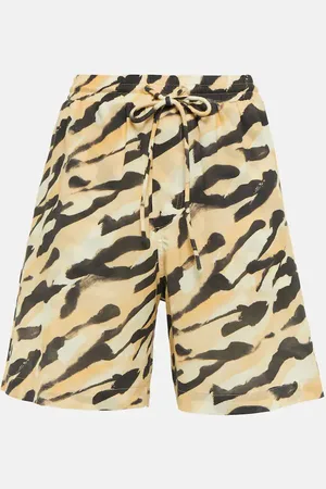Nanushka Shorts a vita alta con stampa