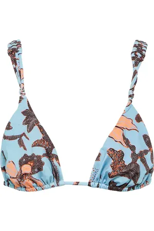 ULLA JOHNSON Top bikini Catalina con stampa