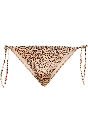 ULLA JOHNSON Slip bikini Maria con stampa leopardata