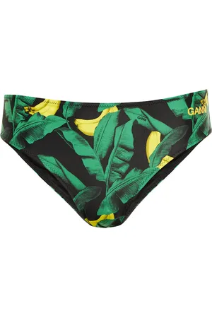 Ganni Slip bikini con stampa