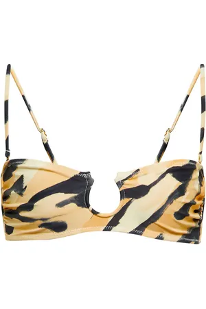 Nanushka Top bikini Mahy con stampa