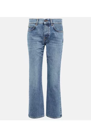 The Row Donna Jeans - Jeans cropped Goldin a vita media