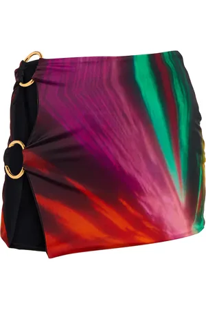 Louisa Ballou Minigonna Double Ring con stampa