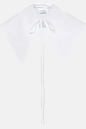 Patou Colletto oversize in cotone con lacci